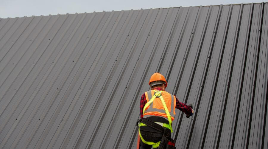 Professional metal roof installation in Scales Mound, IL